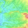Mapa topográfico Obanos, altitud, relieve