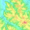 Mapa topográfico Arblade-le-Haut, altitud, relieve