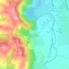 Mapa topográfico Benagues, altitud, relieve