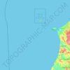 Mapa topográfico Zona de Proteção Especial das Ilhas Berlengas, altitud, relieve