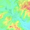 Mapa topográfico Aigre, altitud, relieve