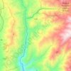 Mapa topográfico Cañi, altitud, relieve