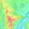 Mapa topográfico El Busto, altitud, relieve