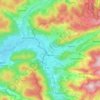 Mapa topográfico Vagney, altitud, relieve