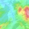 Mapa topográfico Saligney, altitud, relieve