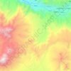 Mapa topográfico Maca, altitud, relieve