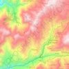 Mapa topográfico Sibambe, altitud, relieve
