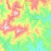 Mapa topográfico El Palmar, altitud, relieve