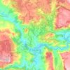 Mapa topográfico Cofrentes, altitud, relieve