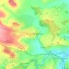 Mapa topográfico Buckland Dinham, altitud, relieve
