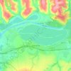 Mapa topográfico городской округ Курчатов, altitud, relieve