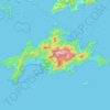 Mapa topográfico Ilha Grande, altitud, relieve