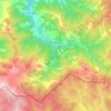 Mapa topográfico Pesaguero, altitud, relieve