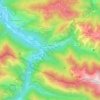 Mapa topográfico Melles, altitud, relieve