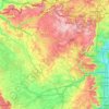 Mapa topográfico Val-de-Briey, altitud, relieve