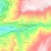 Mapa topográfico Guasuntos, altitud, relieve