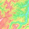 Mapa topográfico Salas, altitud, relieve