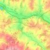 Mapa topográfico Chabanais, altitud, relieve