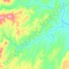 Mapa topográfico uMgeni, altitud, relieve