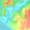 Mapa topográfico Большие Леуши, altitud, relieve