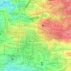 Mapa topográfico Plaza de la Democracia y de la Abolición del Ejército, altitud, relieve