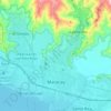 Mapa topográfico Maracay, altitud, relieve