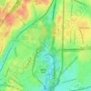 Mapa topográfico Bronx Park, altitud, relieve