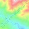 Mapa topográfico Río Nuevo, altitud, relieve