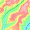 Mapa topográfico Comparni, altitud, relieve