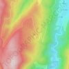 Mapa topográfico Refuge des Narces, altitud, relieve