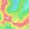 Mapa topográfico Refuge du buron d'Eylac, altitud, relieve