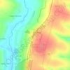 Mapa topográfico Малая Локня, altitud, relieve