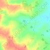 Mapa topográfico Auverne, altitud, relieve