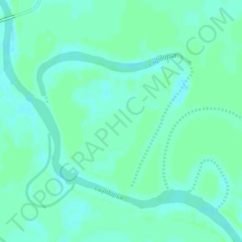 Mapa topográfico Río Sir Daria, altitud, relieve