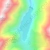 Mapa topográfico Étang de Soulcem, altitud, relieve