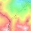 Mapa topográfico Refuge du Pinet, altitud, relieve