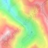 Mapa topográfico Étang de Brouquenat d'en Haut, altitud, relieve