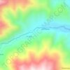 Mapa topográfico Quebrada Lanchema, altitud, relieve