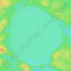 Mapa topográfico Laguna Lachuá, altitud, relieve