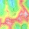 Mapa topográfico Lacul Bâlea, altitud, relieve