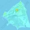 Mapa topográfico Abu Musa Island, altitud, relieve