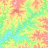 Mapa topográfico Rio Cavernoso, altitud, relieve