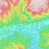 Mapa topográfico Mons, altitud, relieve
